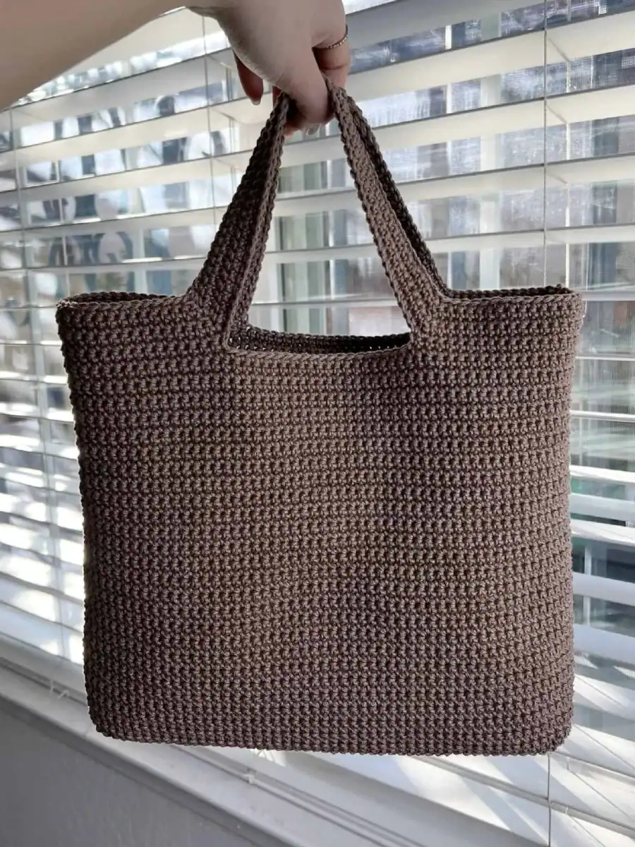 crochet simple tote bag pattern