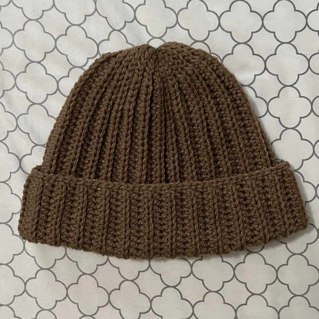 No Bunching Crochet Ribbed Beanie | Free Pattern & Tutorial