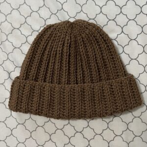No Bunching Crochet Ribbed Beanie | Free Pattern & Tutorial