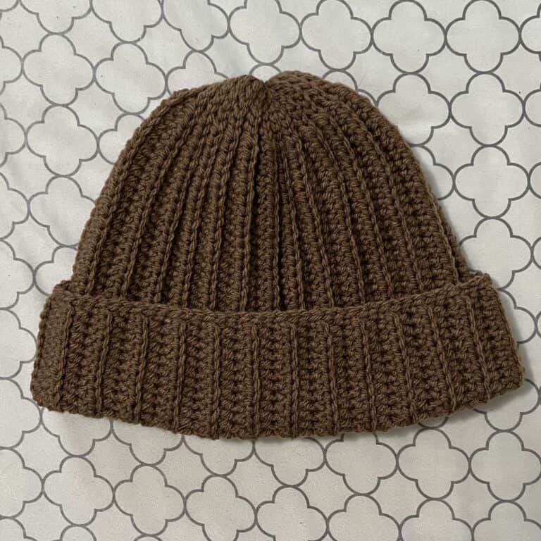 No Bunching Crochet Ribbed Beanie | Free Pattern & Tutorial