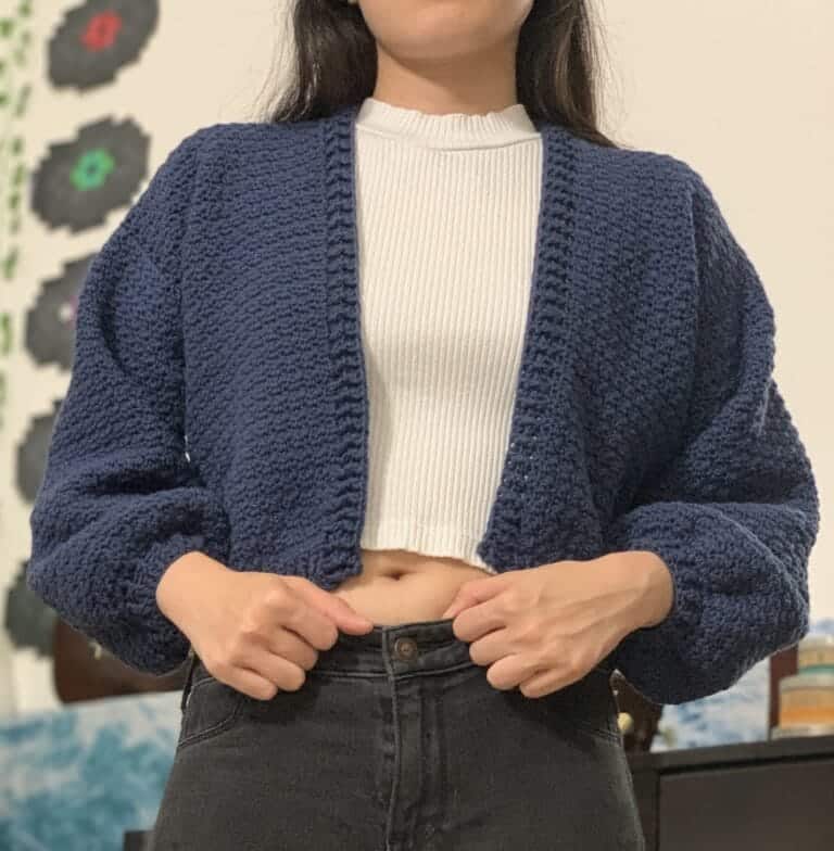 Trendy Crochet Lemon Peel Cardigan | Free Pattern & Tutorial