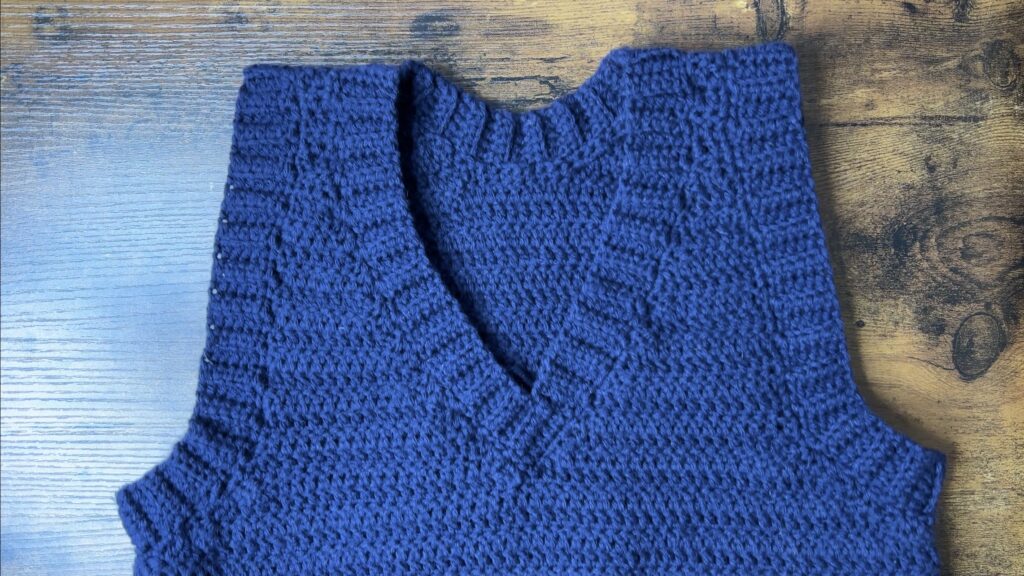 Crochet V-Neck Sweater Vest | Free Pattern & Tutorial