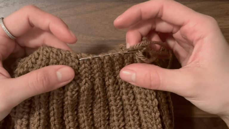 No Bunching Crochet Ribbed Beanie | Free Pattern & Tutorial