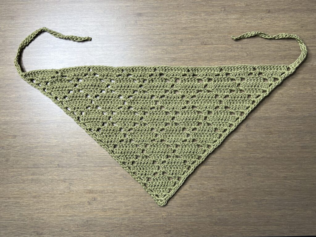 Diamond Lace Crochet Bandana | Free Pattern & Tutorial