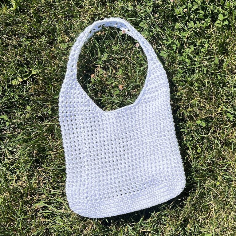 Crochet Mesh Tote Bag | Free Pattern & Video Tutorial