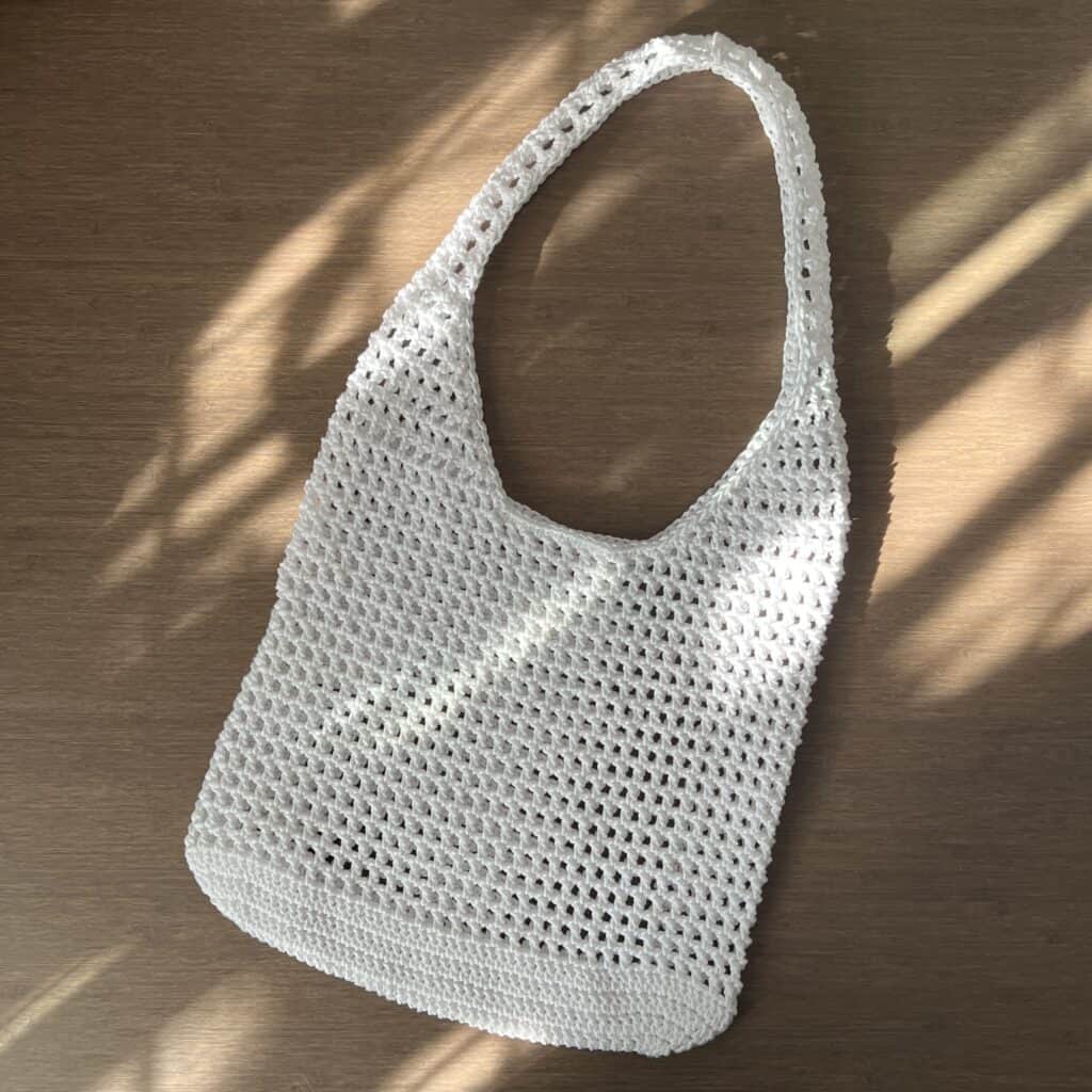 crochet mesh tote