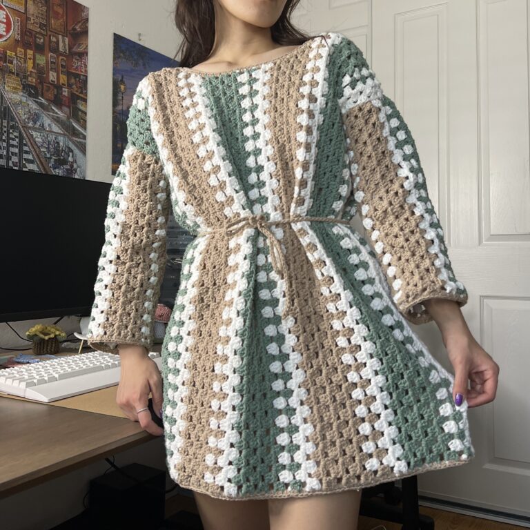 Crochet Granny Square Dress | Free Pattern & Video Tutorial