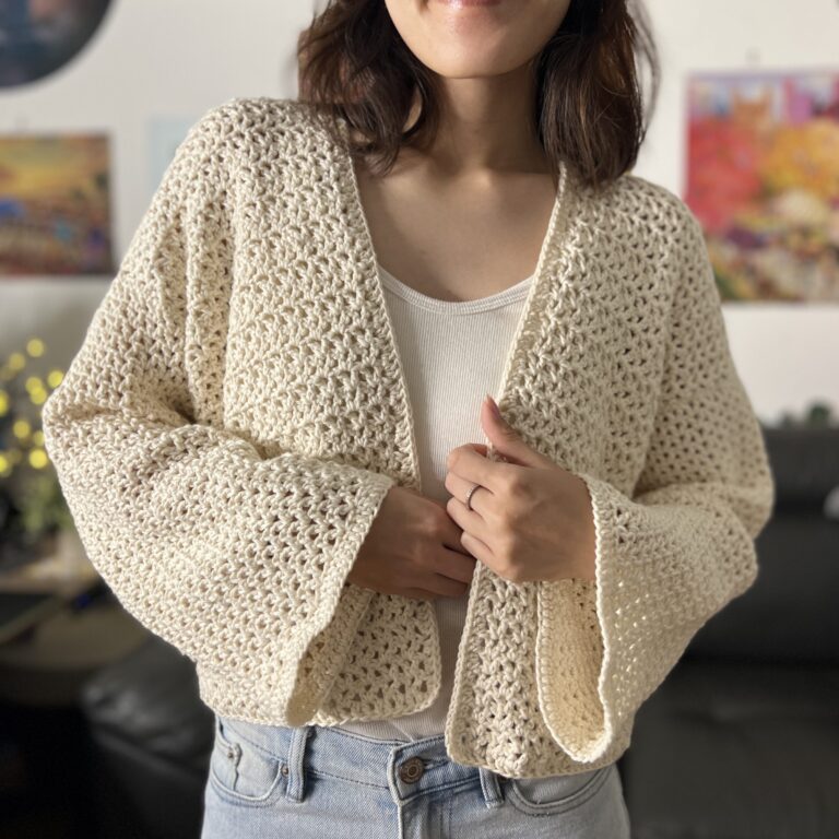 Crochet Mesh Cardigan | Free Pattern & Video Tutorial