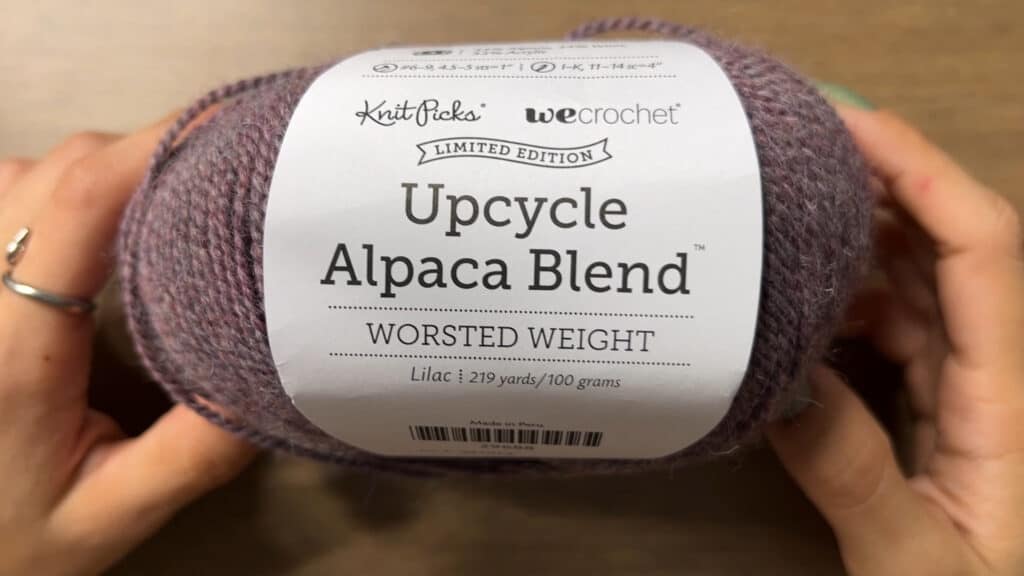 upcycle alpaca blend yarn