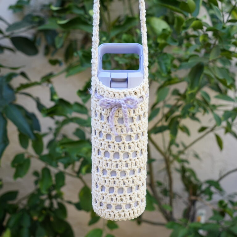 Crochet Water Bottle Holder | Free Pattern & Video Tutorial