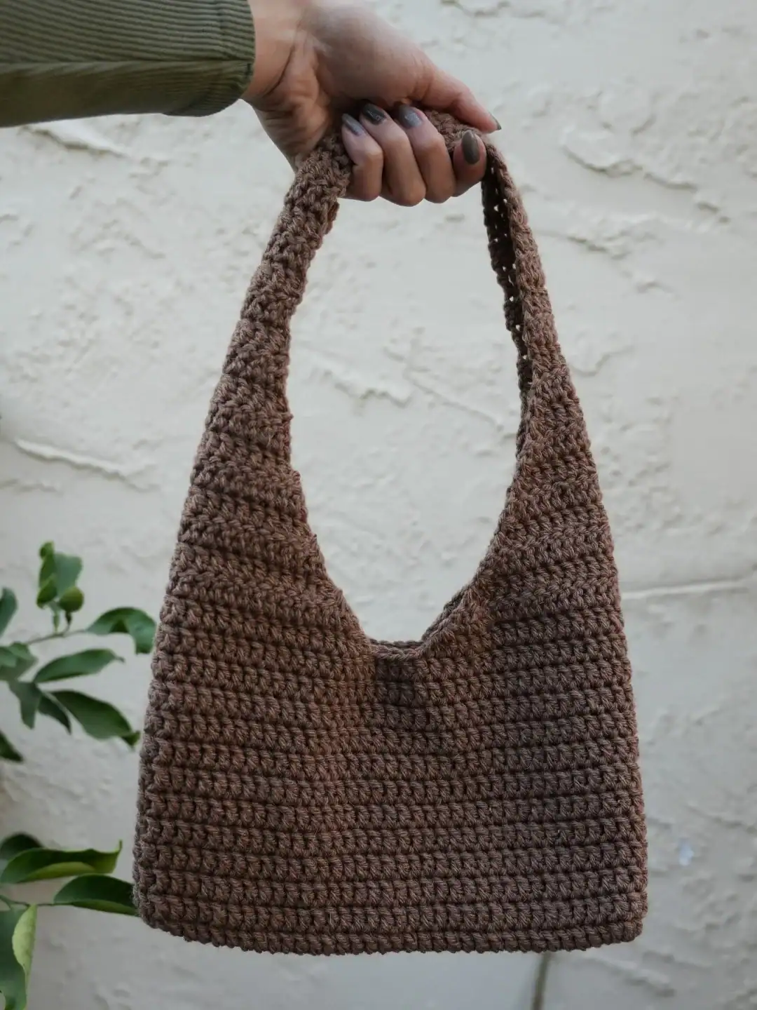 crochet shoulder bag
