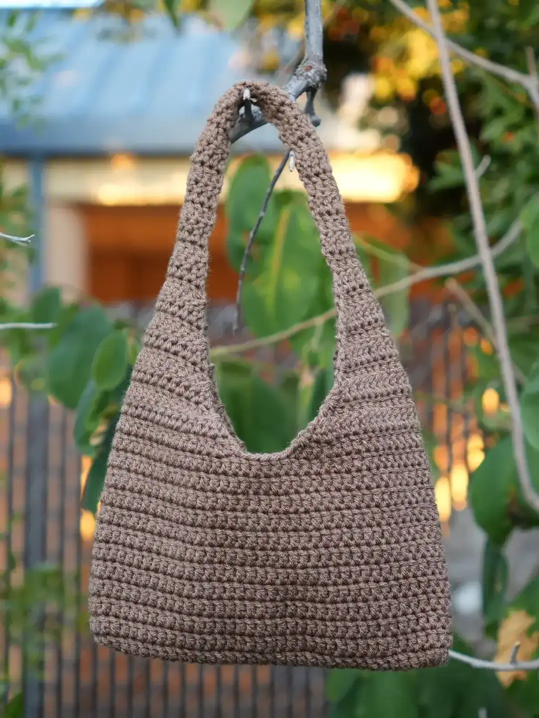 crochet shoulder bag