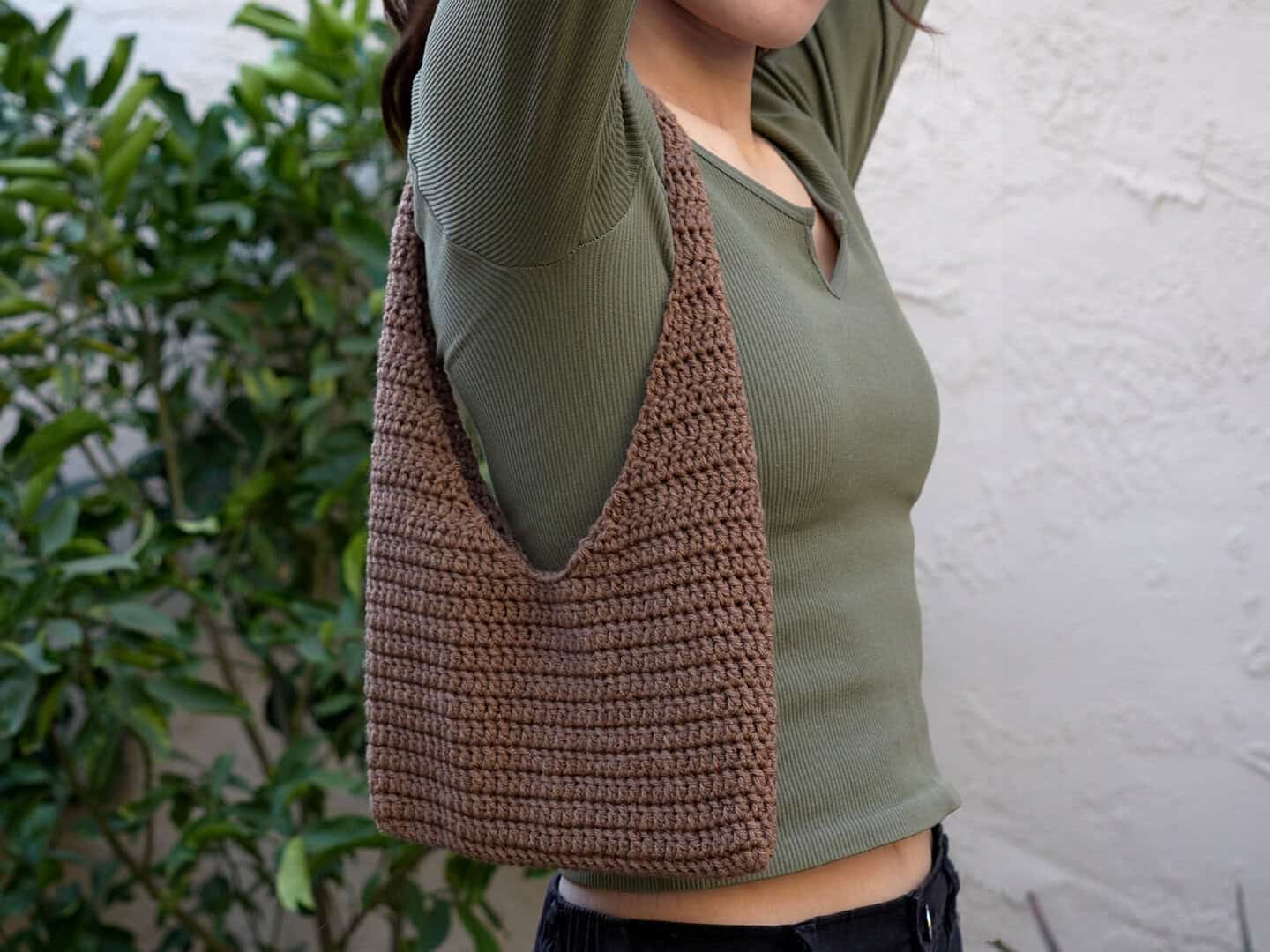 crochet shoulder bag