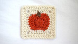 pumpkin granny square fi