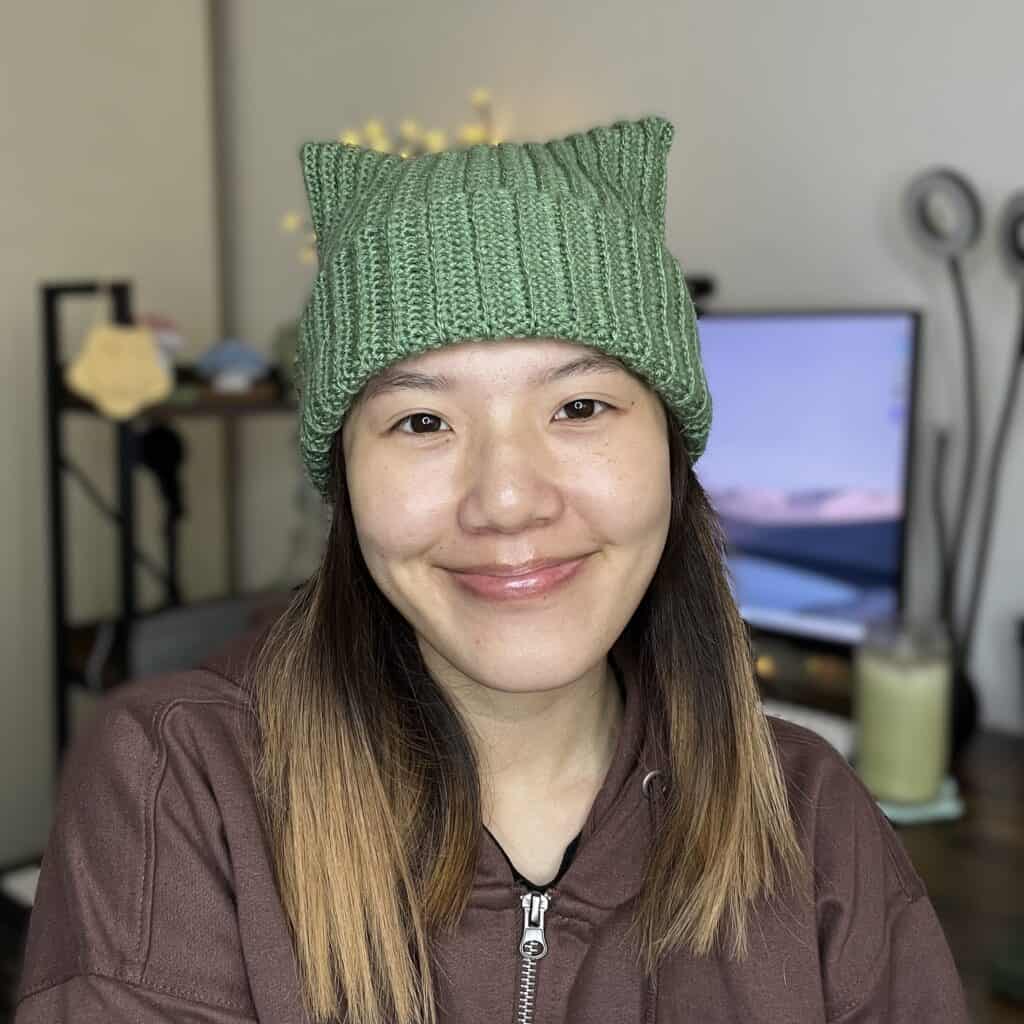 Crochet Cat Ear Beanie/Sack Hat | Free Pattern & Tutorial