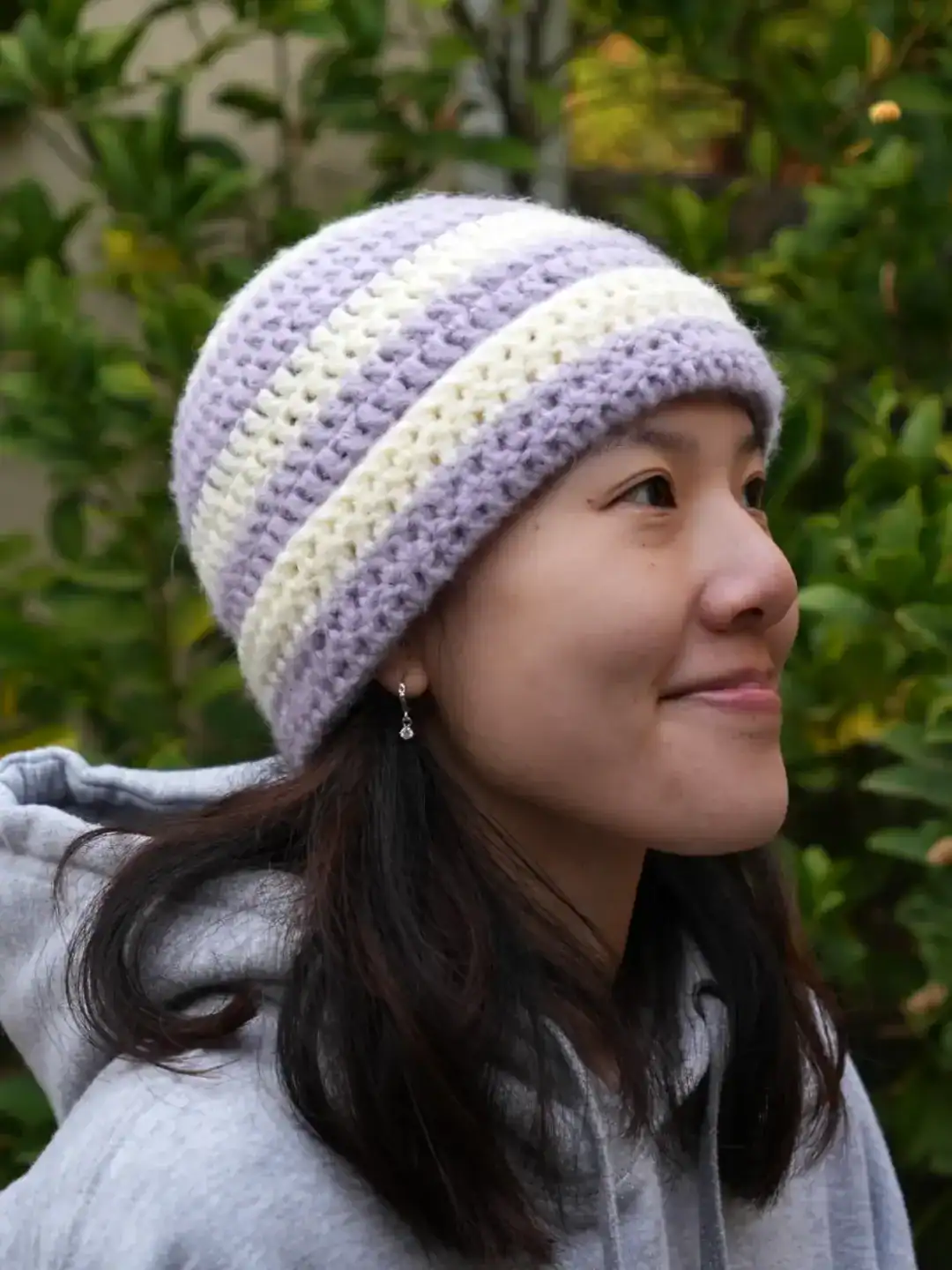 Crochet Striped Beanie photo 1