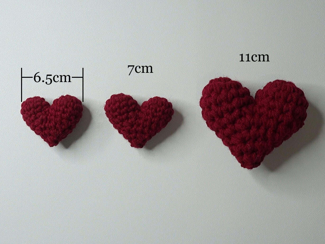 different heart sizes