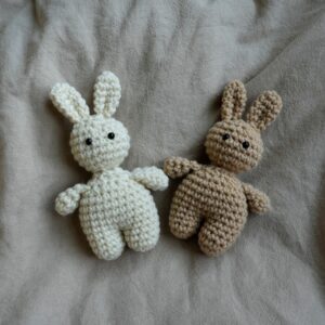 two crochet bunnies2 1 edited