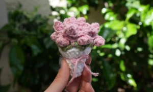 crochet flower coaster free pattern