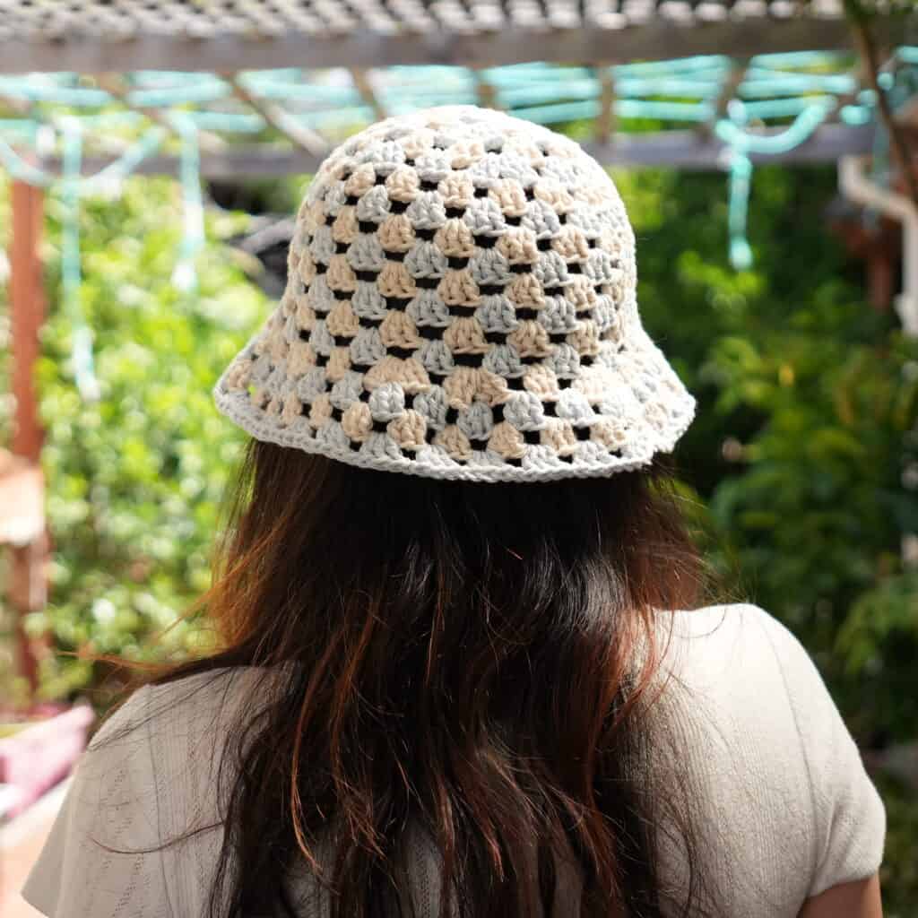 Granny Stitch Bucket Hat | Free Crochet Pattern & Video Tutorial