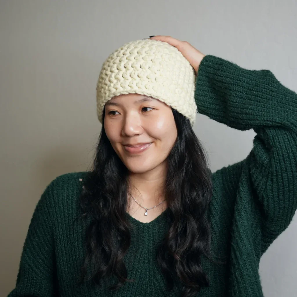 easy crochet chunky beanie pattern