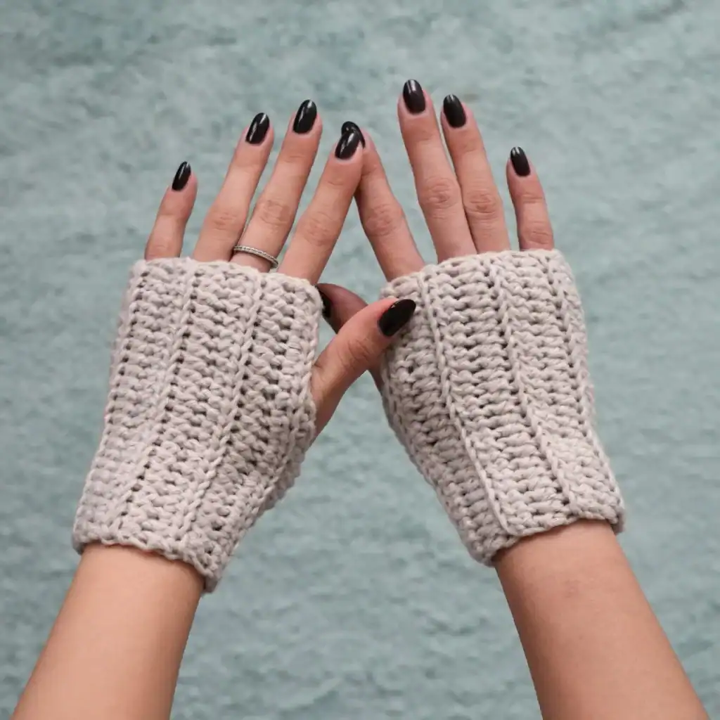 easy crochet wrist warmers pattern 