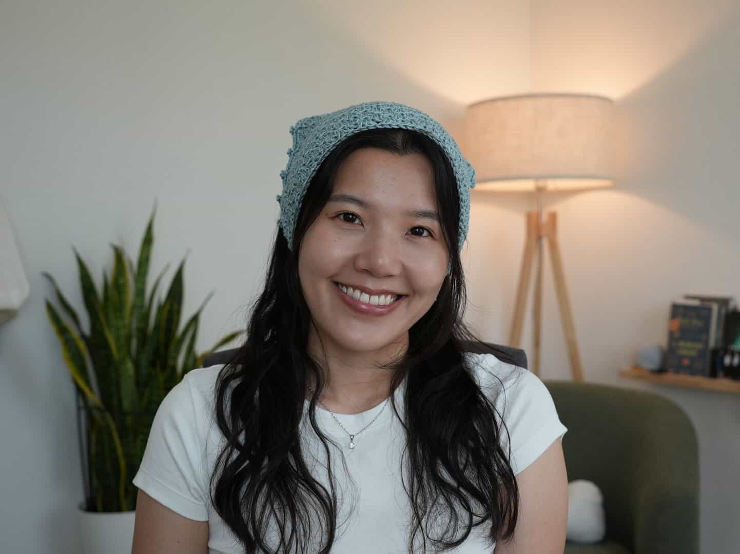 easy crochet bandana try on edited scaled