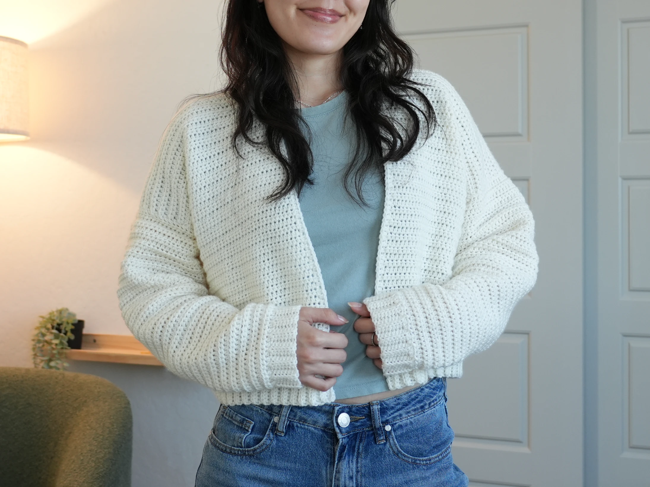 simple crochet cardigan fi