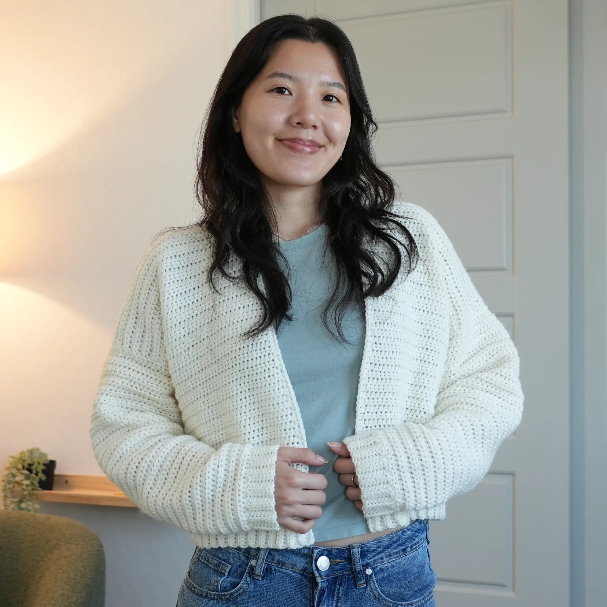 simple crochet cardigan free pattern