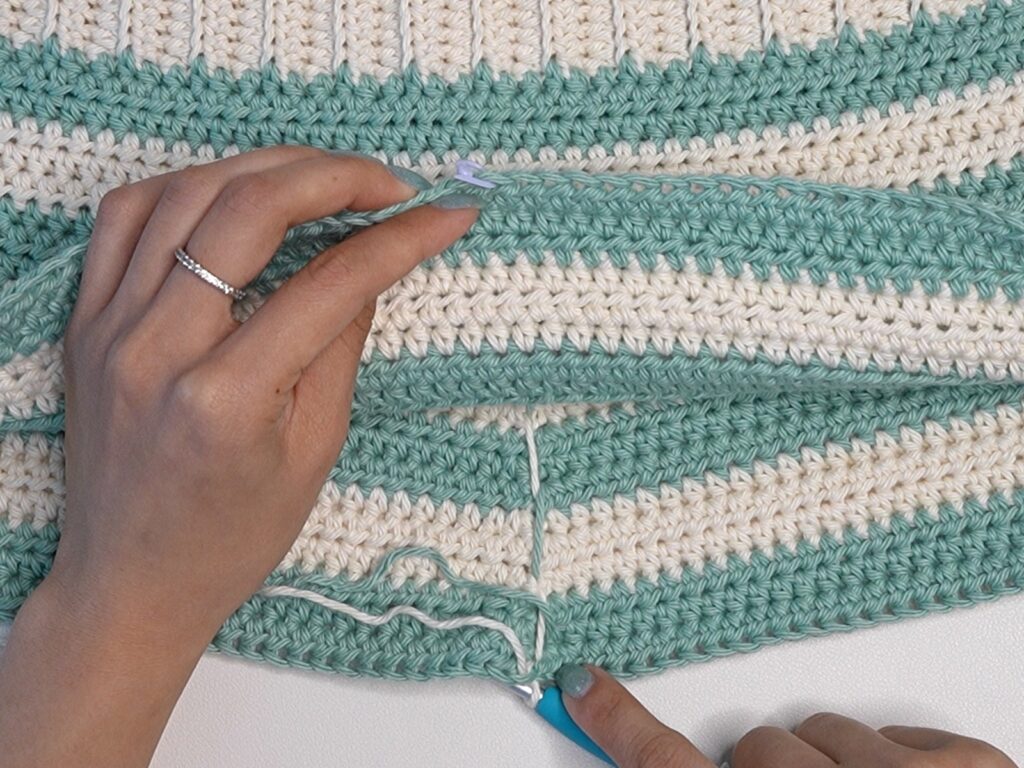 striped crochet shorts 1.109.1