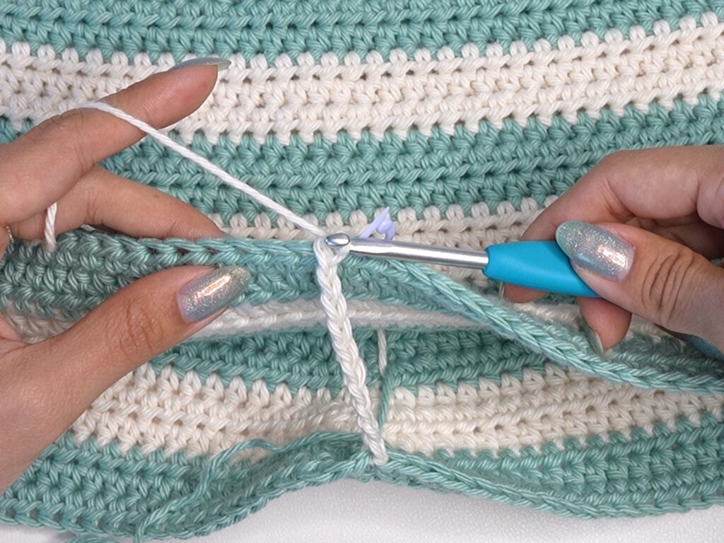 striped crochet shorts 1.115.1