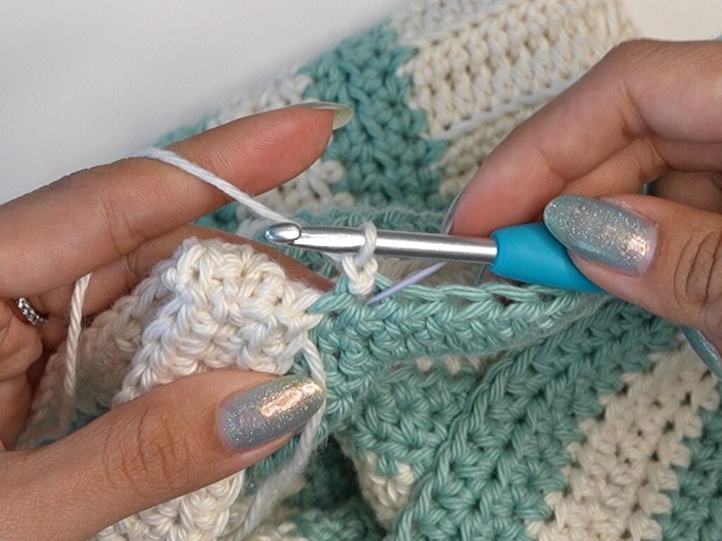 striped crochet shorts 1.145.1