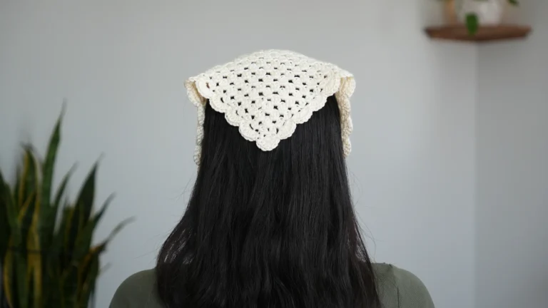 Scalloped Crochet Bandana | Free Pattern & Video Tutorial