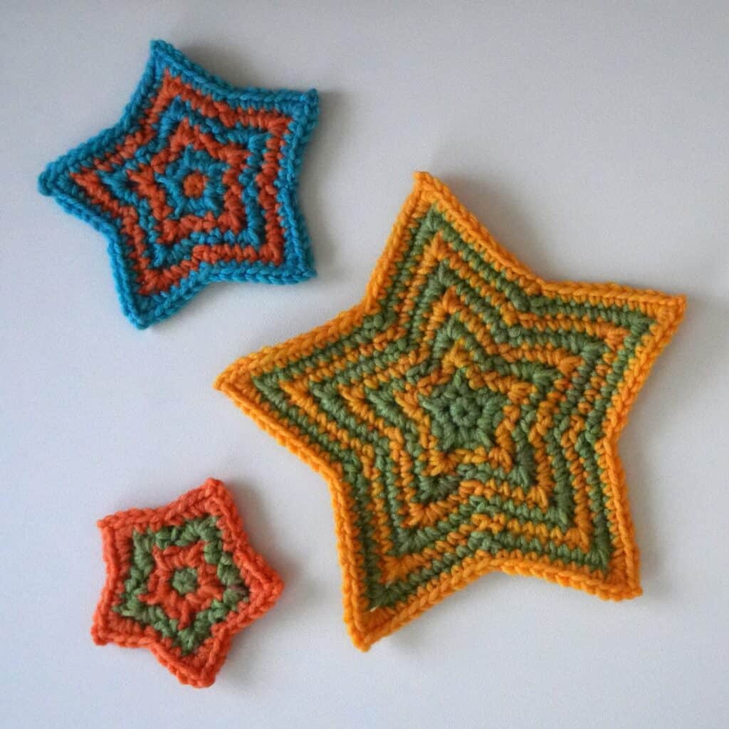 radiating crochet star