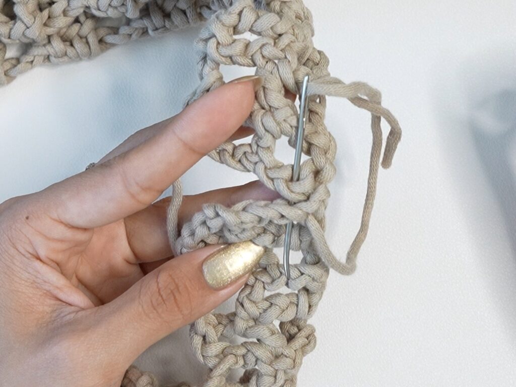 chunky crochet mesh tote bag 1.123.1