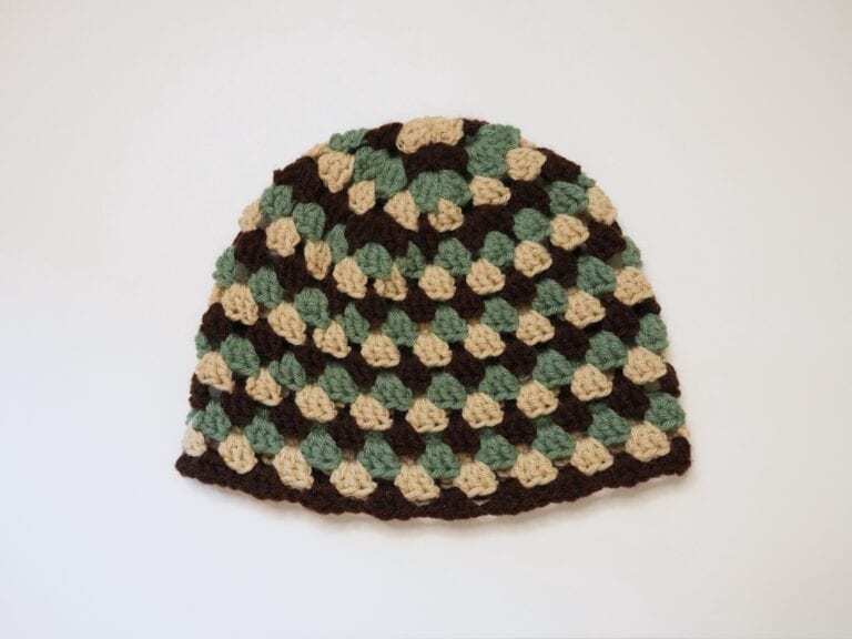 Crochet Granny Stitch Beanie | Free Pattern & Video Tutorial